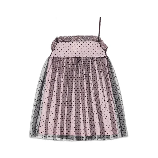 Multicolour Jersey And Tulle Junior Dress