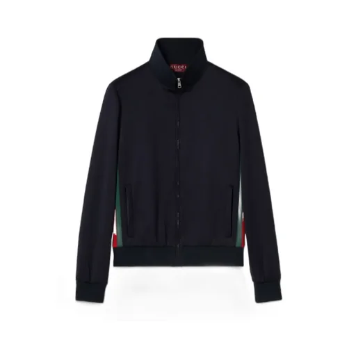 Technical Jersey Zip Jacket With Web