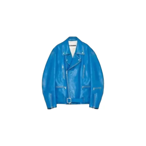 Belted Leather Bomber Jacket