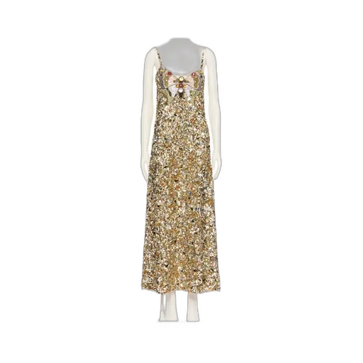 Embroidered Tulle Illusione Midi Dress