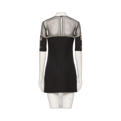 Short Sleeved Dress With Bow Detail