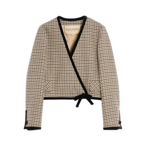 Short Houndstooth Jacket