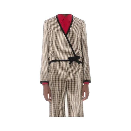 Short Houndstooth Jacket