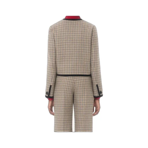 Short Houndstooth Jacket