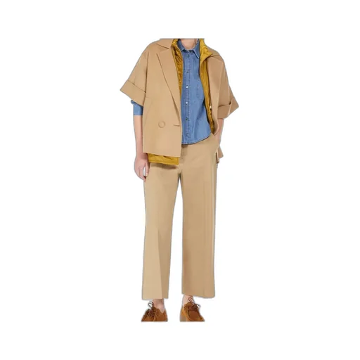 Double-Breasted Short-Sleeved Cape