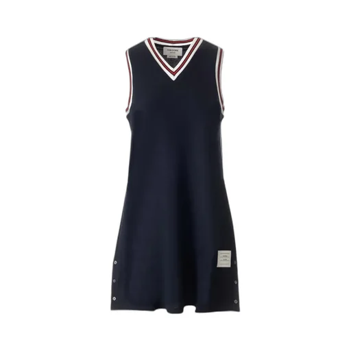V-Neck Sleeveless Tennis Dress