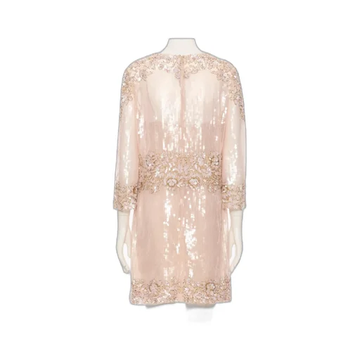 Embroidered Sequin Dress