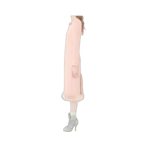 Midi Dress With Feather Trim