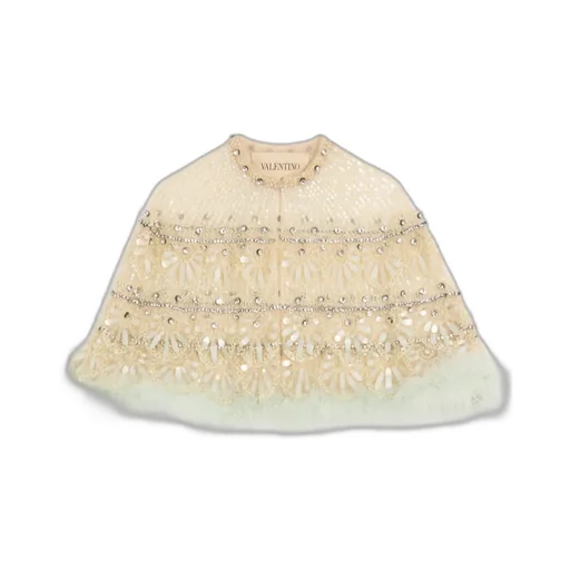 Embroidered Tulle Shawl
