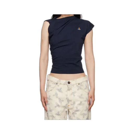 Asymmetric Short-Sleeved T-Shirt