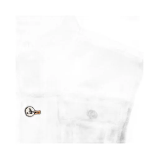 Logo Embroidered Buttoned Denim Jacket