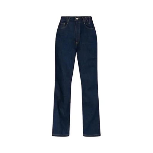 Logo Embroidered Jeans