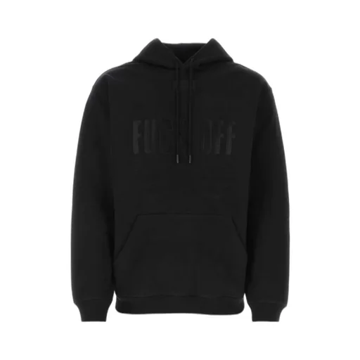 Slogan-Print Pullover Hoodie