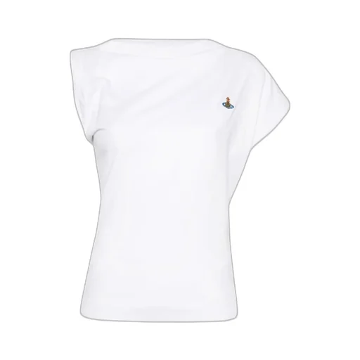 Orb Embroidered One-Shoulder Top