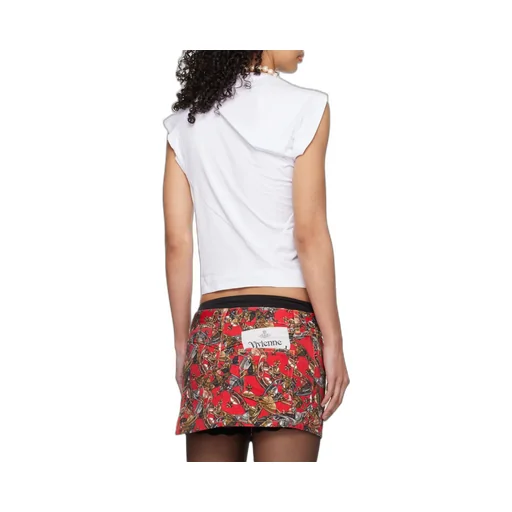 Orb Embroidered One-Shoulder Top