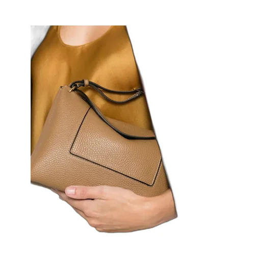 Penelope Slouch Logo-Detail Shoulder Bag
