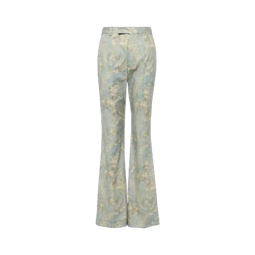 Ray Printed High-Rise Flared Pants