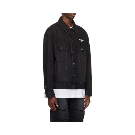 Logo-Print Denim Jacket