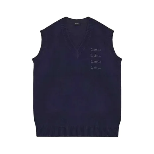 V-Neck Knitted Vest