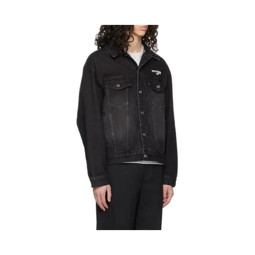 Logo-Print Denim Jacket