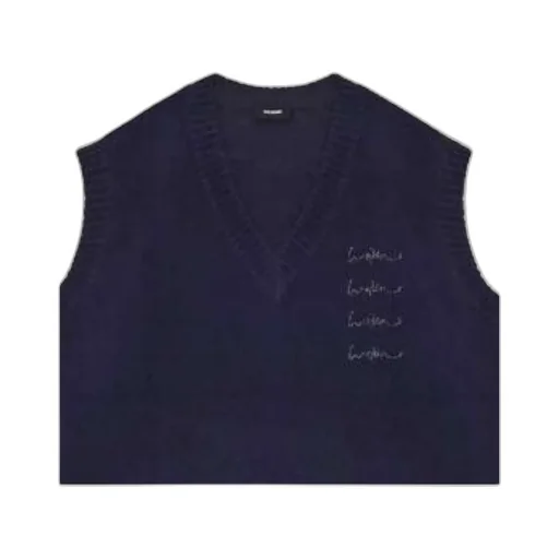 V-Neck Knitted Vest