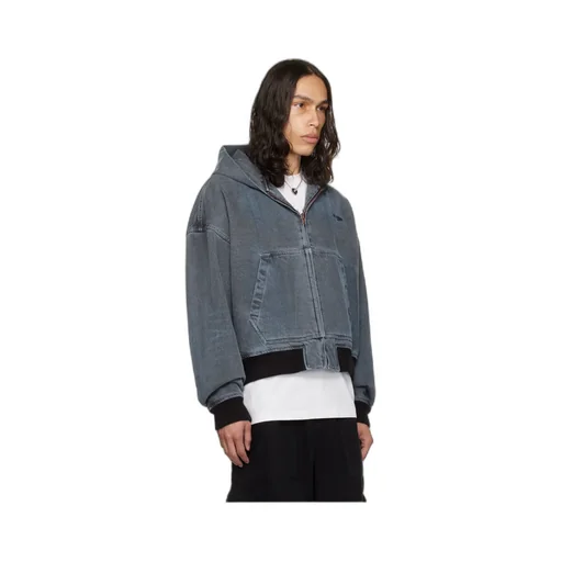 Logo Zipper Cotton Suit