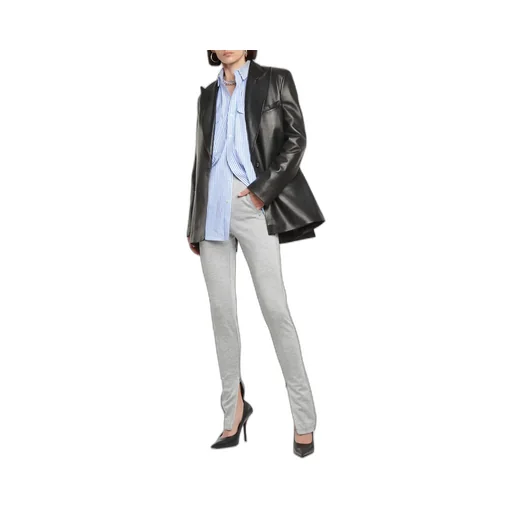 Jersey Split-Hem Leggings