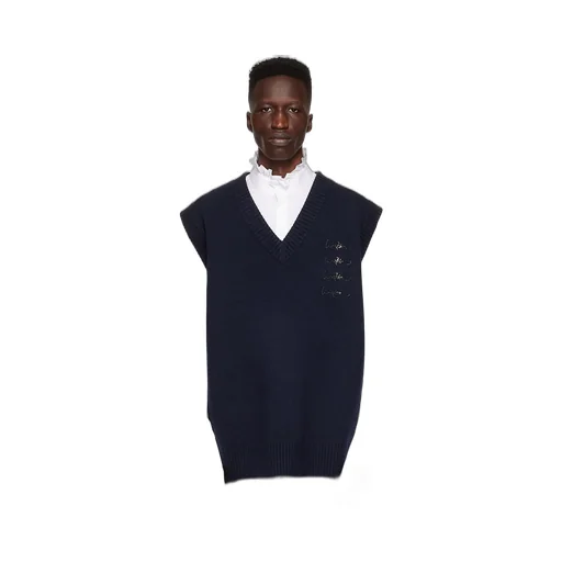 V-Neck Knitted Vest