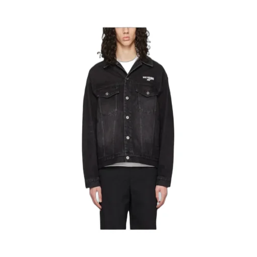 Logo-Print Denim Jacket