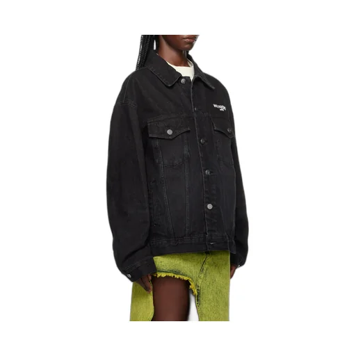 Logo-Print Denim Jacket