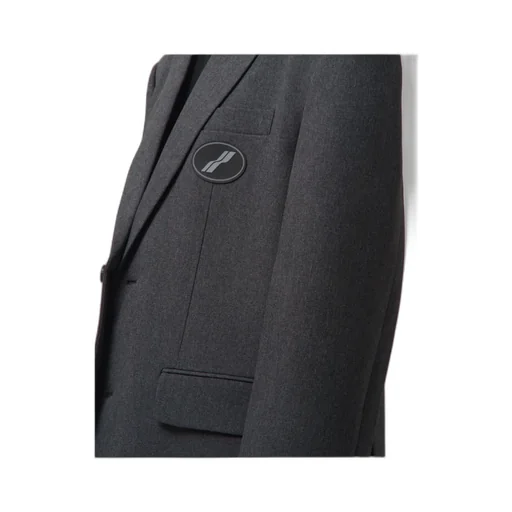 MÉLange-Effect Single-Breasted Blazer