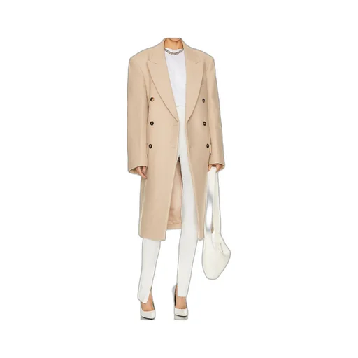 X Hailey Bieber Virgin Wool Coat