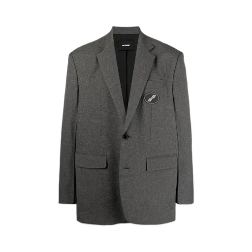 MÉLange-Effect Single-Breasted Blazer
