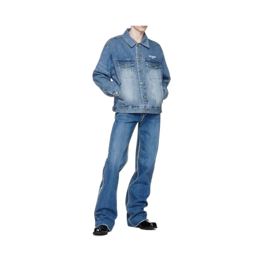 Logo-Print Denim Jacket