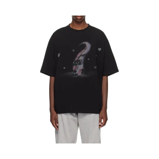 Teddy Bear Printed Crewneck T-Shirt