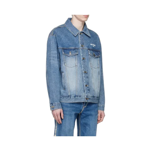 Logo-Print Denim Jacket