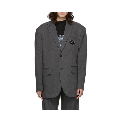 MÉLange-Effect Single-Breasted Blazer