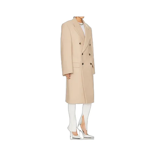 X Hailey Bieber Virgin Wool Coat