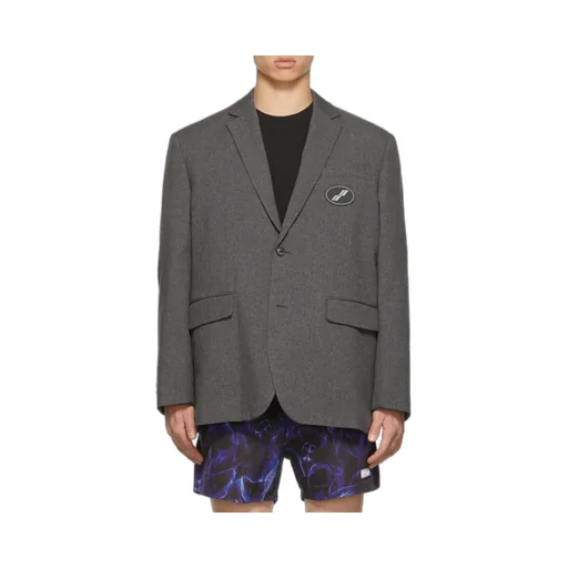 MÉLange-Effect Single-Breasted Blazer