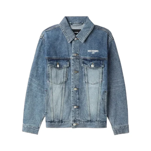 Logo-Print Denim Jacket