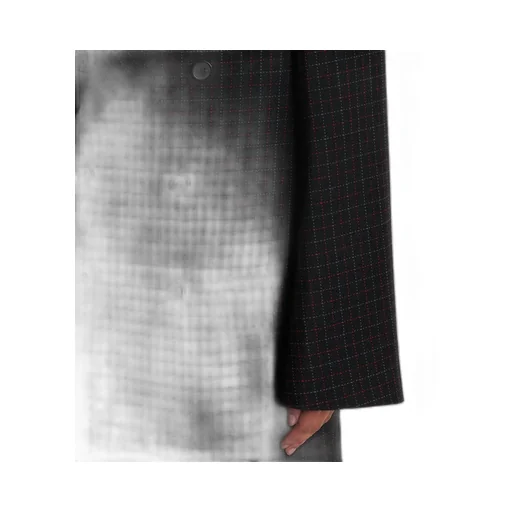 Plaid Double-Breasted Coat