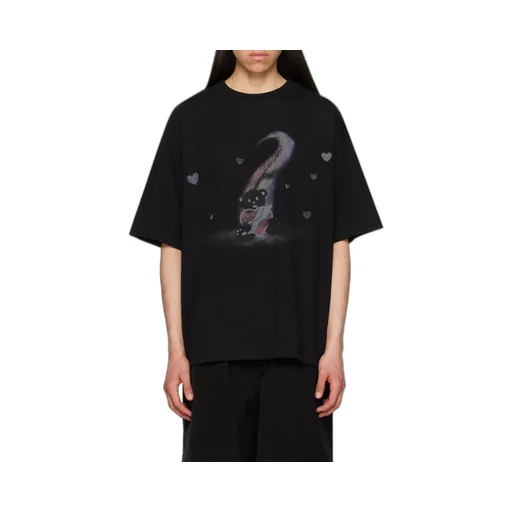 Teddy Bear Printed Crewneck T-Shirt