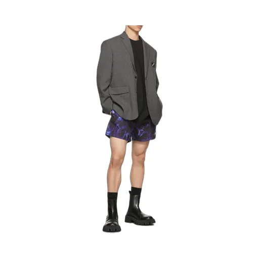 MÉLange-Effect Single-Breasted Blazer