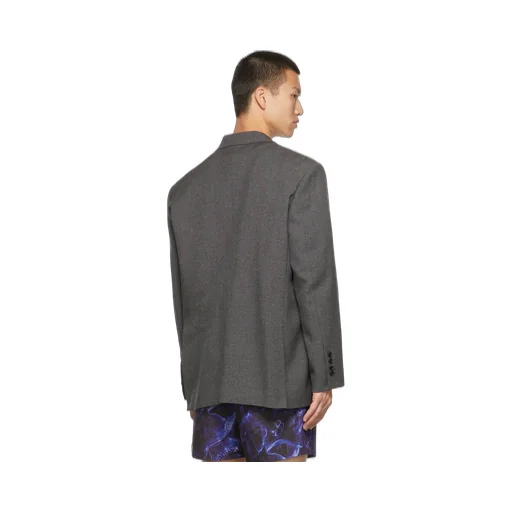 MÉLange-Effect Single-Breasted Blazer