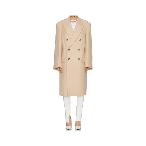 X Hailey Bieber Virgin Wool Coat