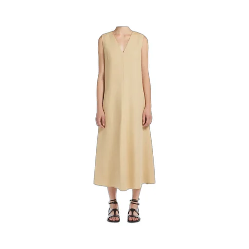 Egoista V-Neck Sleeveless Midi Dress