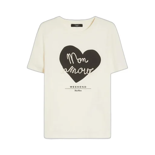 Heart Patterned Crewneck T-Shirt