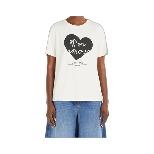 Heart Patterned Crewneck T-Shirt