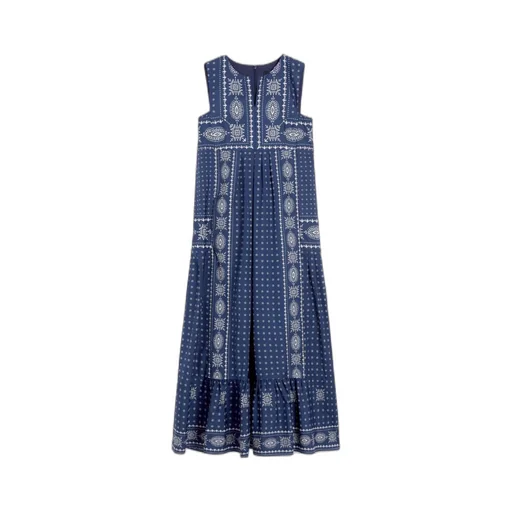 Printed Poplin Dress