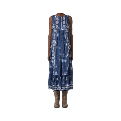 Printed Poplin Dress
